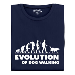 Dámské tričko s potiskem "Evolution of Dog walking"
