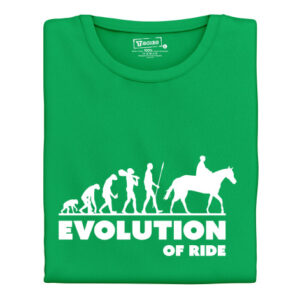 Dámské tričko s potiskem "Evolution of Horse Rider"
