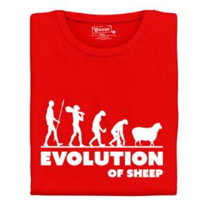 Dámské tričko s potiskem "Evolution of Sheep"
