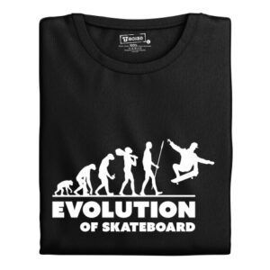 Dámské tričko s potiskem "Evolution of Skateboard"