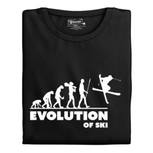 Dámské tričko s potiskem "Evolution of Ski"