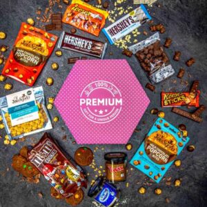 Giftboxeo plné sladkostí XXL - Fialové