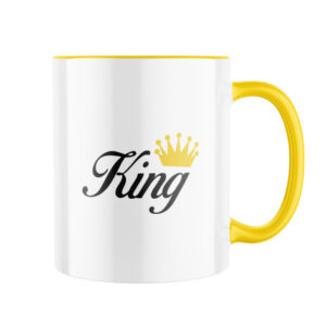 Keramický hrnek s potiskem King