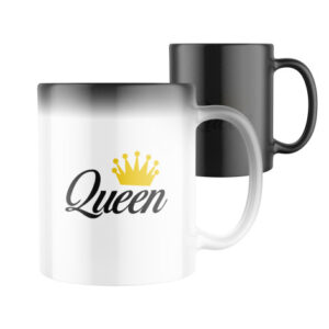 Magický keramický hrnek s potiskem Queen