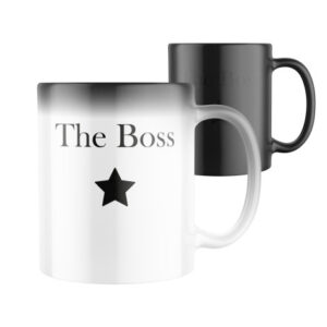 Magický keramický hrnek s potiskem The Boss