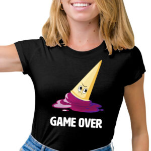 Manboxeo Dámské tričko s potiskem “Game Over - Zmrzlina”