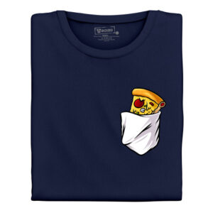 Manboxeo Dámské tričko s potiskem "Pizza v kapsičce"