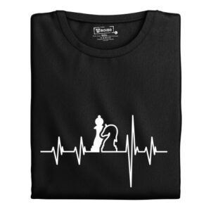 Manboxeo Dámské tričko s potiskem "Srdeční tep Šachy"