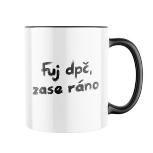 Manboxeo Keramický hrnek s potiskem Fuj dpč