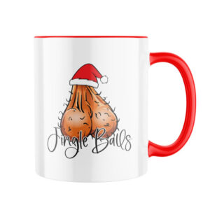 Manboxeo Keramický hrnek s potiskem Jingle balls 325 ml