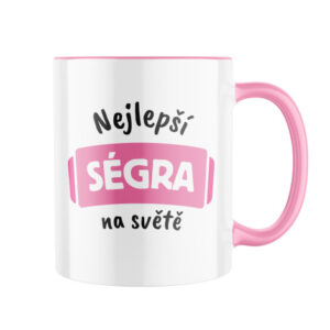 Manboxeo Keramický hrnek s potiskem Nejlepší ségra na světě 325 ml