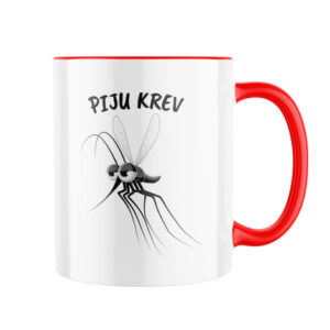 Manboxeo Keramický hrnek s potiskem Piju krev 325 ml
