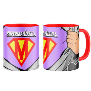 Manboxeo Keramický hrnek s potiskem Supermanželka - celopotisk 325 ml