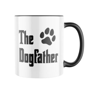 Manboxeo Keramický hrnek s potiskem The Dogfather 325 ml