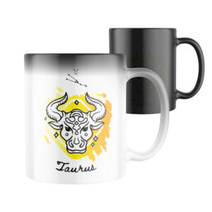 Manboxeo Magický hrnek s potiskem znamení Býk 325 ml