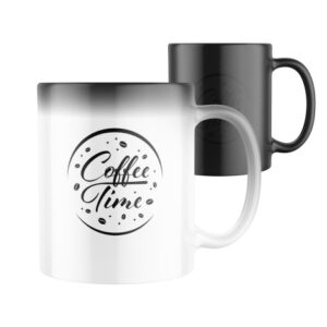 Manboxeo Magický keramický hrnek s potiskem Coffee time 325 ml