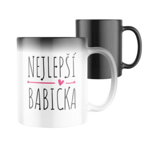 Manboxeo Magický keramický hrnek s potiskem Nejlepší babička 325 ml