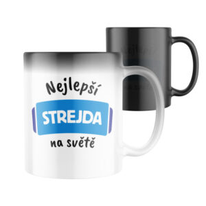 Manboxeo Magický keramický hrnek s potiskem Nejlepší strejda na světě 325 ml