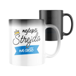 Manboxeo Magický keramický hrnek s potiskem Nejlepší strejda na světě