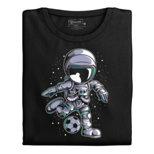 Manboxeo Pánské tričko s potiskem “Astronaut fotbalista před výkopem”