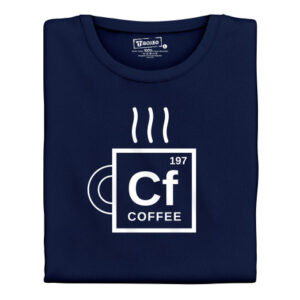 Manboxeo Pánské tričko s potiskem “Chemická značka kávy”