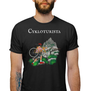 Manboxeo Pánské tričko s potiskem "Cykloturista"
