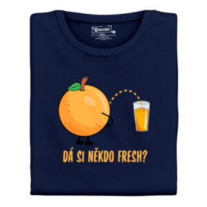 Manboxeo Pánské tričko s potiskem “Dá si někdo fresh?”