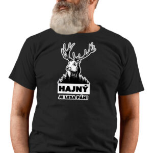 Manboxeo Pánské tričko s potiskem “Hajný je lesa pán”