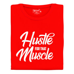 Manboxeo Pánské tričko s potiskem “Hustle for that Muscle”