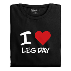 Manboxeo Pánské tričko s potiskem “I ♥️ Leg Day”
