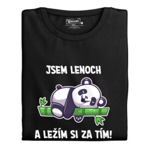 Manboxeo Pánské tričko s potiskem “Jsem lenoch”