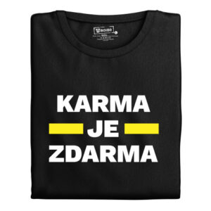 Manboxeo Pánské tričko s potiskem “Karma je zdarma”