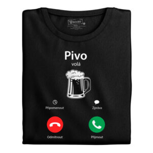 Manboxeo Pánské tričko s potiskem “Pivo volá”