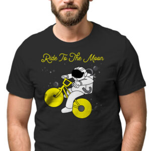 Manboxeo Pánské tričko s potiskem “Ride to the moon”