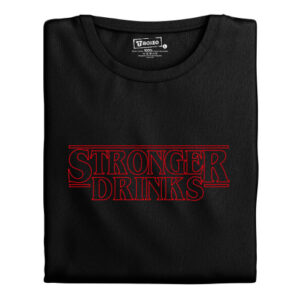 Manboxeo Pánské tričko s potiskem “Stronger Drinks"