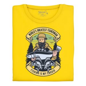 Manboxeo Pánské tričko s potiskem “World’s Greatest Fisherman”