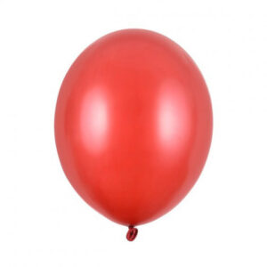 Nafukovací metalické balónky z latexu - červené 100 ks