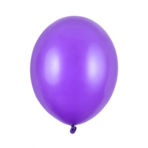 Nafukovací metalické balónky z latexu - fialové 10 ks