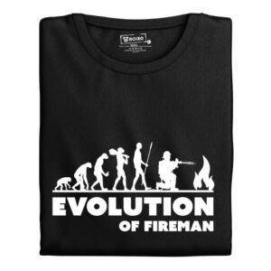 Pánské tričko s potiskem "Evolution of Fireman"