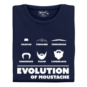 Pánské tričko s potiskem "Evolution of Moustache II"