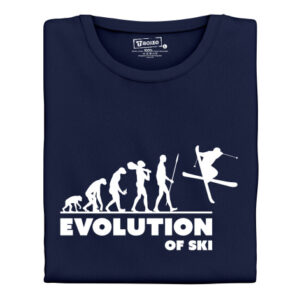 Pánské tričko s potiskem "Evolution of Ski"