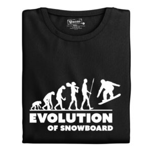 Pánské tričko s potiskem "Evolution of Snowboard"