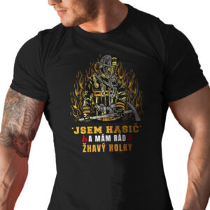 Pánské tričko s potiskem "Jsem hasič..."