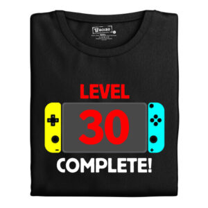 Pánské tričko s potiskem “Level complete” s věkem