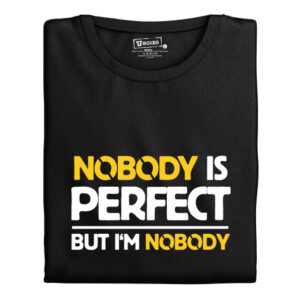 Pánské tričko s potiskem “Nobody is perfect”