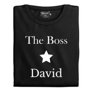 Pánské tričko s potiskem “The Boss” s vlastním jménem