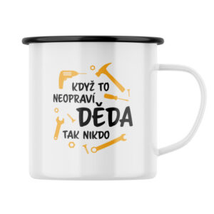 Plecháček s potiskem Když to neopraví děda
