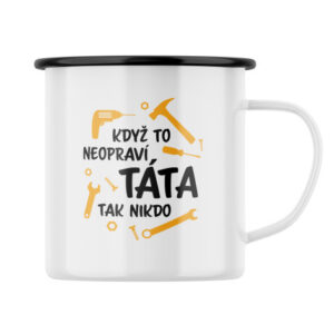 Plecháček s potiskem Když to neopraví táta