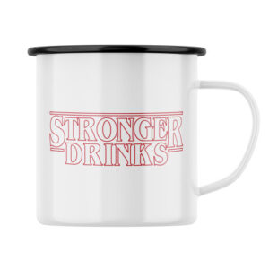 Plecháček s potiskem Stronger drinks