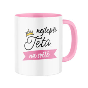 Manboxeo Keramický hrnek s potiskem Nejlepší teta na světě